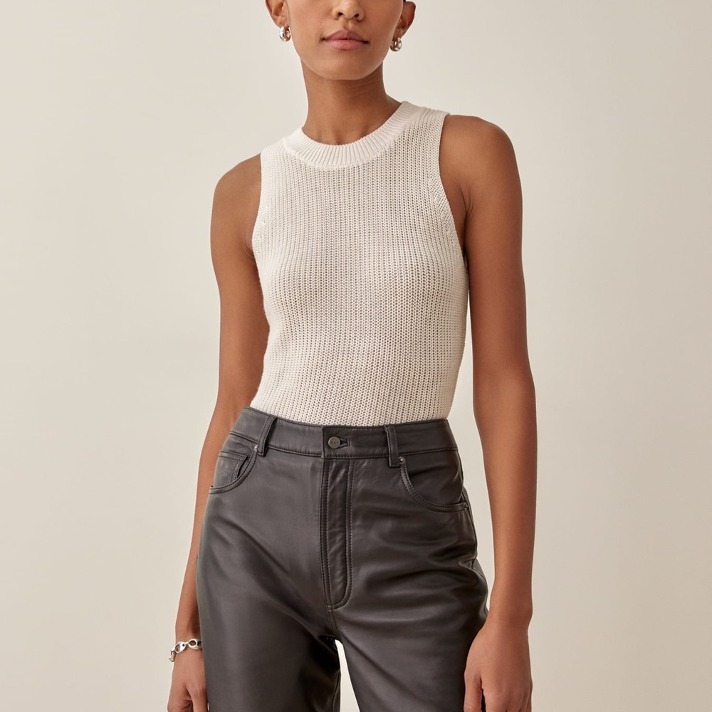 SOLD ON DEPOP: Reformation “Lilac” Top in Ivory